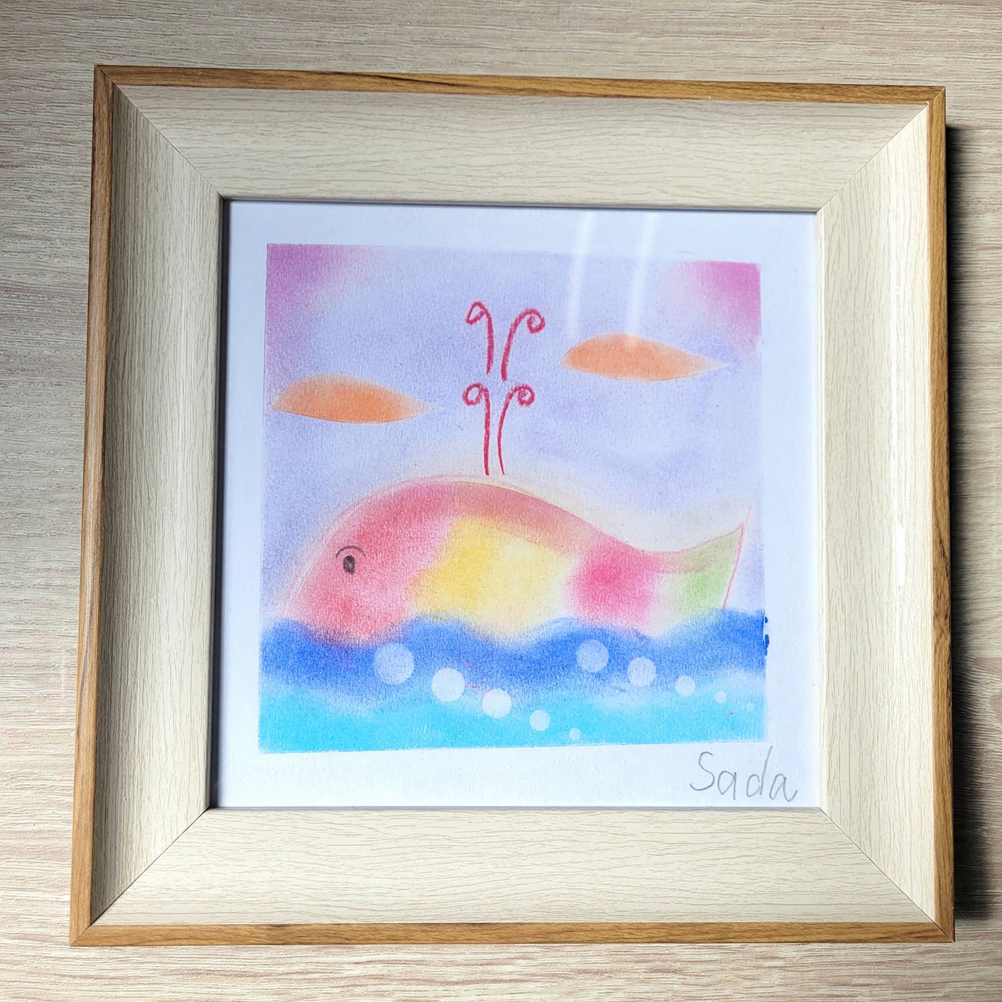 オリジナルイラスト レインボーくじら